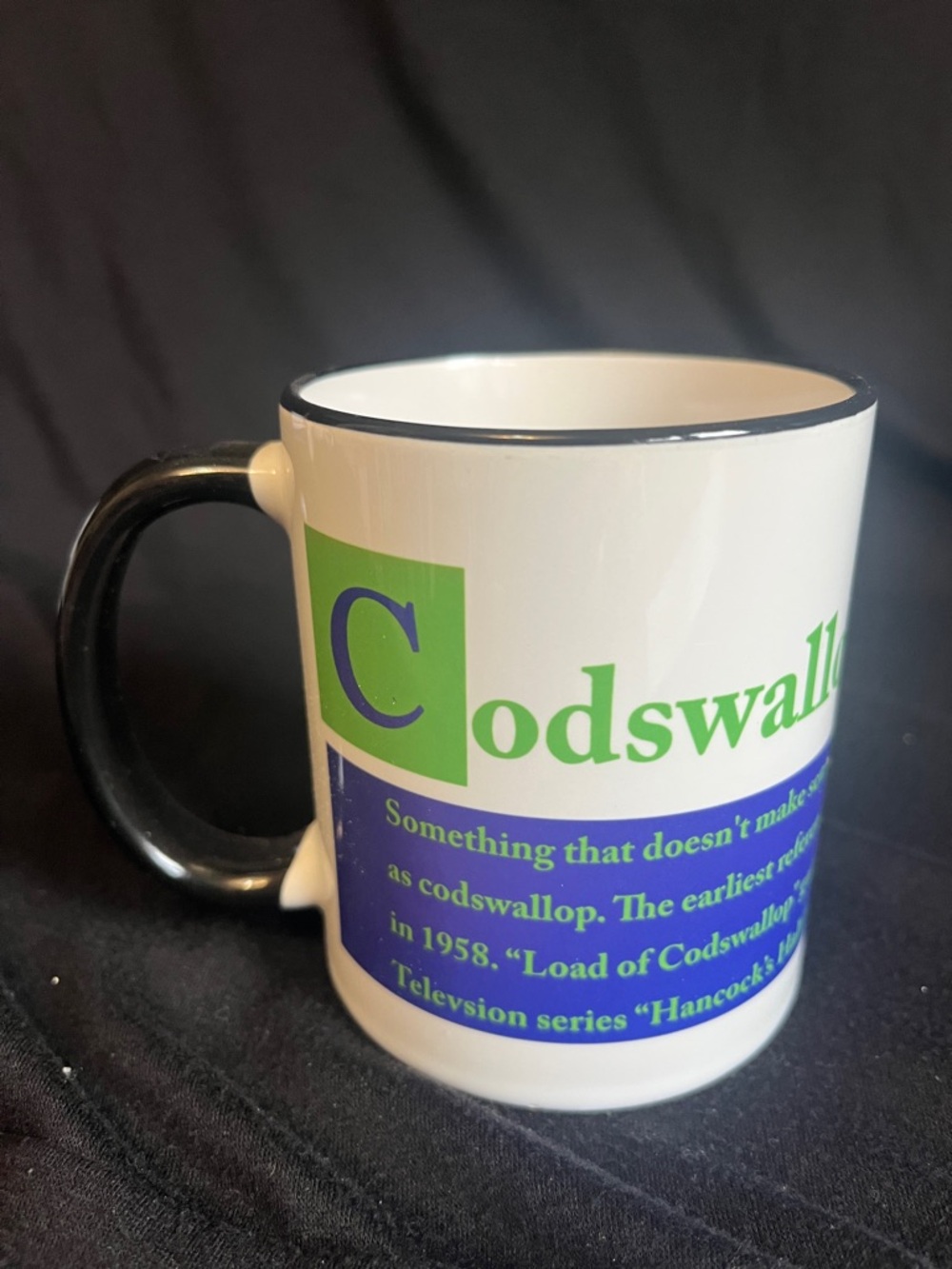 12 oz Ceramic 'Codswallop' Mug